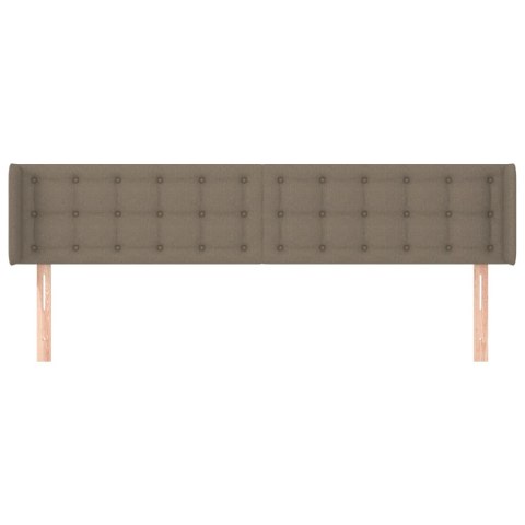 ZAGŁÓWEK USZAK TAUPE 203X16X78/88CM TKANINA