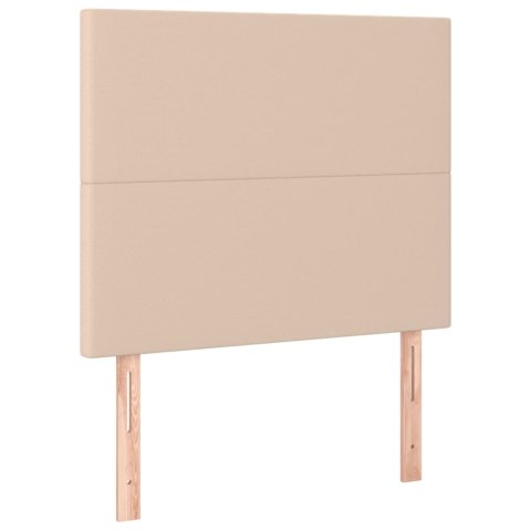 ZAGŁÓWEK DO ŁÓŻKA CAPPUCCINO 100X5X118/128CM SZTUCZNA SKÓRA