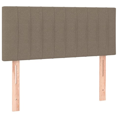 ZAGŁÓWEK DO ŁÓŻKA Z LED TAUPE 100X5X78/88CM TKANINA