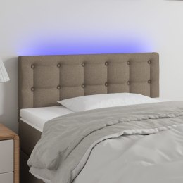 ZAGŁÓWEK DO ŁÓŻKA Z LED TAUPE 80X5X78/88CM TKANINA