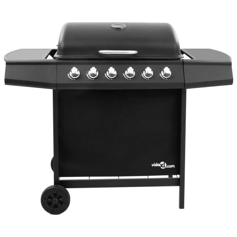 GRILL GAZOWY Z 6 PALNIKAMI CZARNY