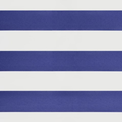 ZWIJANA MARKIZA NIEBIESKO-BIAŁA 5X3M TKANINA I ALUMINIUM