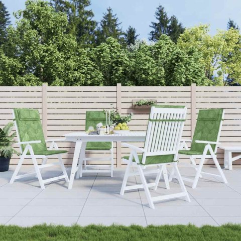 PODUSZKI NA KRZESŁA Z WYSOKIM OPARCIEM 4 SZT. WZÓR W LIŚCIE