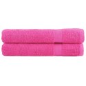 RĘCZNIKI PREMIUM SOLUND 2 SZT. RÓŻOWE 100X200CM 600 G/CM²