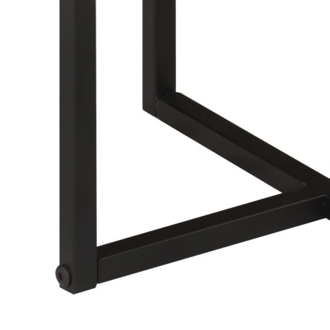 STOLIK KAWOWY 55X55X45CM LITE DREWNO AKACJOWE I ŻELAZO