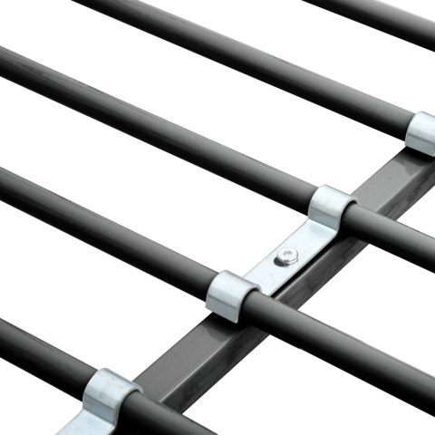 RAMA ŁÓŻKA PIĘTROWEGO Z BIURKIEM CZARNA METALOWA 90X200CM