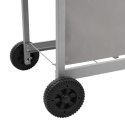 GRILL GAZOWY Z 4 PALNIKAMI SREBRNY