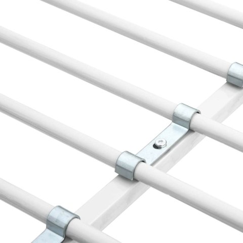 RAMA ŁÓŻKA PIĘTROWEGO Z BIURKIEM BIAŁA METALOWA 90X200CM