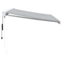 ZWIJANA MARKIZA ANTRACYTOWO-BIAŁA 3X2,5M TKANINA I ALUMINIUM