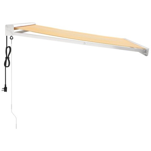 ZWIJANA MARKIZA ŻÓŁTO-BIAŁA 3X2,5M TKANINA I ALUMINIUM