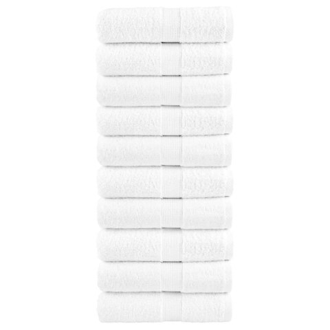 RĘCZNICZKI PREMIUM SOLUND 10 SZT. BIAŁE 30X50CM 600 G/CM²