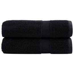 RĘCZNIKI PREMIUM SOLUND 2 SZT. CZARNE 50X100CM 600 G/CM²