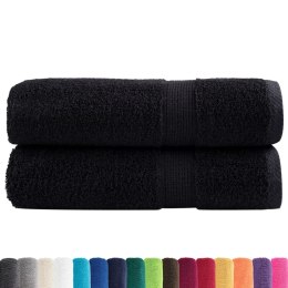 RĘCZNIKI PREMIUM SOLUND 2 SZT. CZARNE 50X100CM 600 G/CM²
