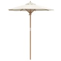 PARASOL OGRODOWY KREMOWY 180X230CM Z BAMBUSA