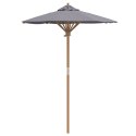 PARASOL OGRODOWY CIEMNOSZARY 150X210CM Z BAMBUSA