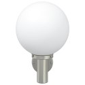 LAMPA ŚCIENNA NA ZEWNĄTRZ SREBRNA STAL NIERDZEWNA IP44
