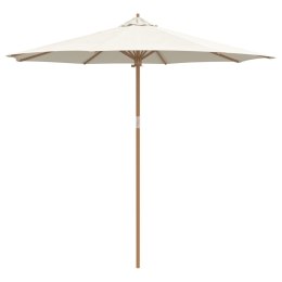 PARASOL OGRODOWY KREMOWY 270X260CM BAMBOO
