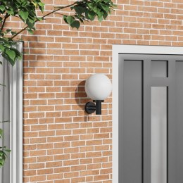 ZEWNĘTRZNA LAMPA ŚCIENNA CZARNA STAL NIERDZEWNA IP44
