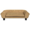 VidaXL Sofa dla dzieci, brązowa, 70x45x26 cm, aksamit