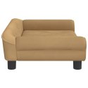 VidaXL Sofa dla dzieci, brązowa, 70x45x26 cm, aksamit