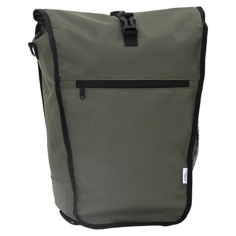 TORBA ROWEROWA NA BAGAŻNIK 20 L OLIWKOWA 34X16X59CM