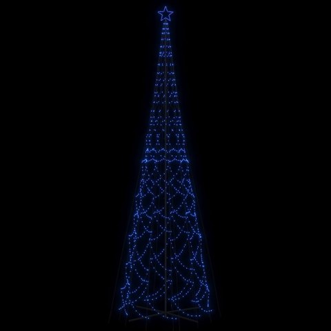 CHOINKA STOŻKOWA 3000 NIEBIESKICH DIOD LED 230X800CM Z MASZTEM