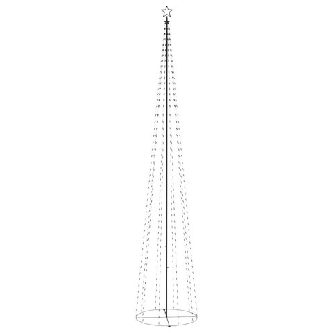 CHOINKA STOŻKOWA 752 NIEBIESKICH LAMPEK LED 160X500CM