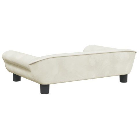 VidaXL Sofa dla dzieci, kremowa, 70x45x26 cm, aksamit