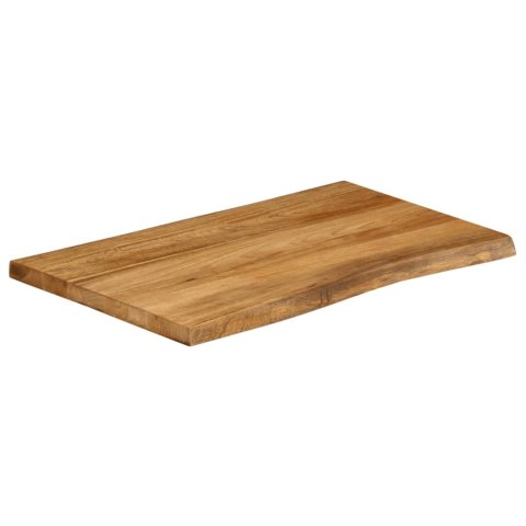 BLAT STOŁU 70X60X2,5CM NATURALNA KRAWĘDŹ LITE DREWNO MANGO