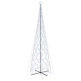 CHOINKA STOŻKOWA 3000 ZIMNYCH BIAŁYCH LED 230X800CM Z MASZTEM