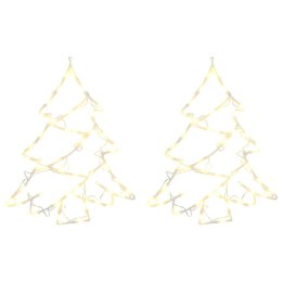 LAMPKI ŚWIĄTECZNE CHOINKA SYLWETKA 2 SZT. 50 LED