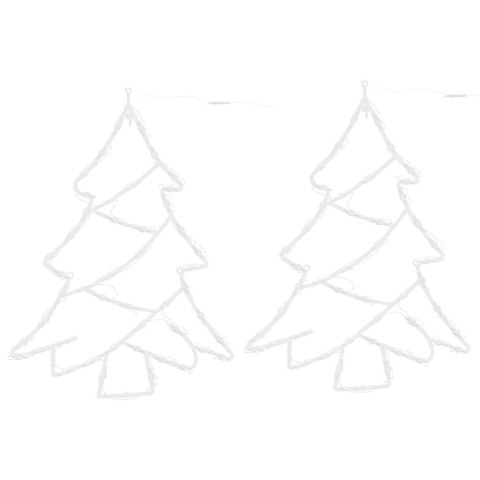 LAMPKI ŚWIĄTECZNE CHOINKA SYLWETKA 2 SZT. 50 LED