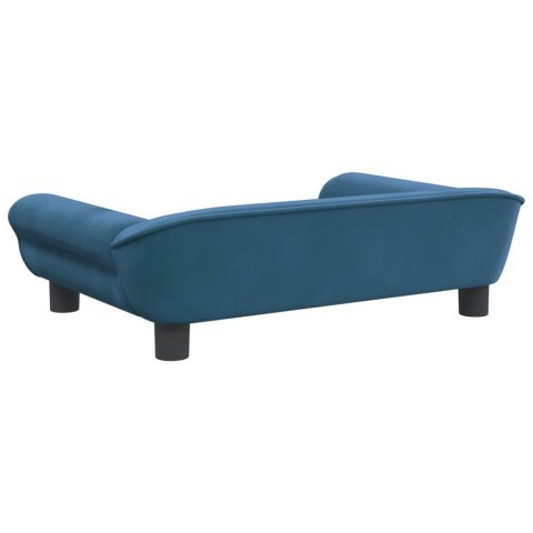 VidaXL Sofa dla dzieci, niebieska, 70x45x26 cm, aksamit