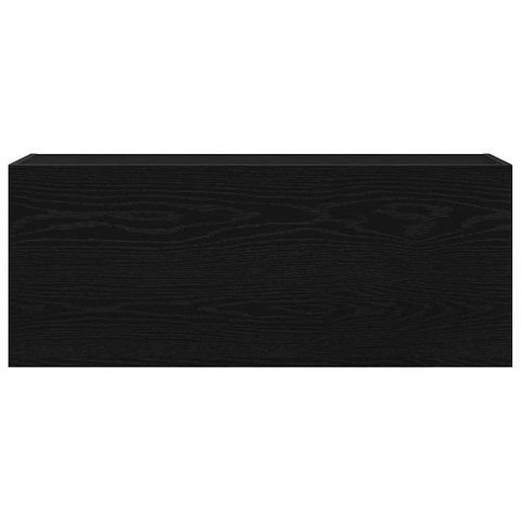 WISZĄCA SZAFKA ŁAZIENKOWA CZARNA 100X25X40CM