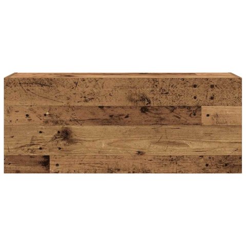 WISZĄCA SZAFKA ŁAZIENKOWA STARE DREWNO 100X25X40CM