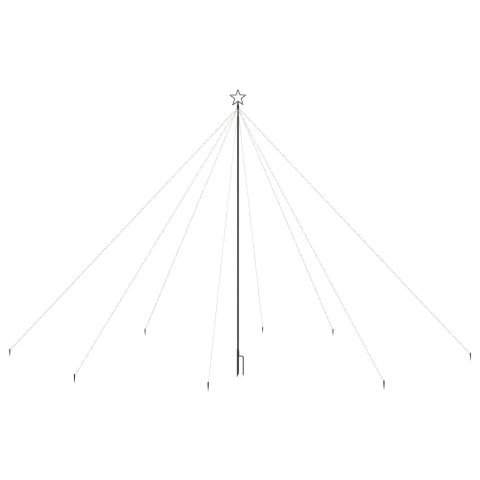 CHOINKA LED DO WEWNĄTRZ I NA ZEWNĄTRZ 800 DIOD LED KOLOROWA 5M