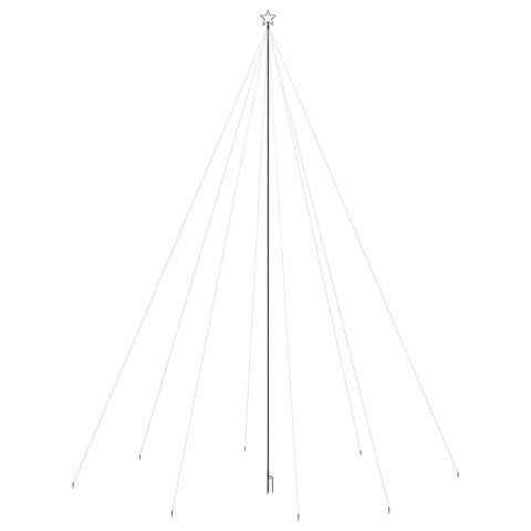 CHOINKA LED DO WEWNĄTRZ NA ZEWNĄTRZ 1300 DIOD LED ZIMNA BIEL 8M