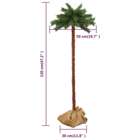 CHOINKA Z LAMPKAMI LED 120CM USB STOJAK ŚWIĘTA TROPICAL STYLE
