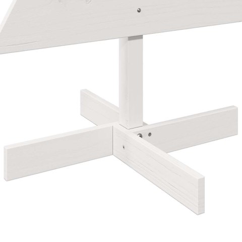 DREWNIANA CHOINKA DO UDEKOROWANIA BIAŁA 120CM SOSNOWA