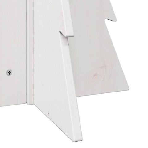 DREWNIANA CHOINKA DO UDEKOROWANIA BIAŁA 69,5CM SOSNOWA