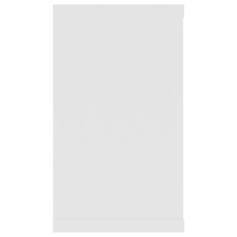 PÓŁKI ŚCIENNE KOSTKI 2 SZT. BIAŁE 80X15X26,5CM