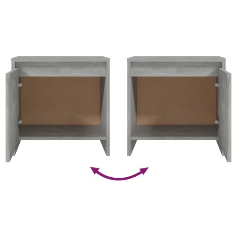 SZAFKA NOCNA SZAROŚĆ BETONU 45X34X44,5CM