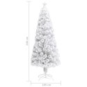 SZTUCZNA CHOINKA Z LAMPKAMIBIAŁA240 CM WŁÓKNO OPTYCZNE