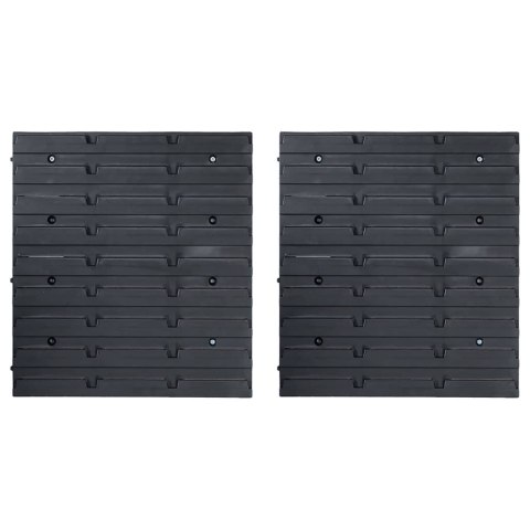 71-CZĘŚCIOWY ORGANIZER NA PANELACH ŚCIENNYCH CZERWONO-CZARNY