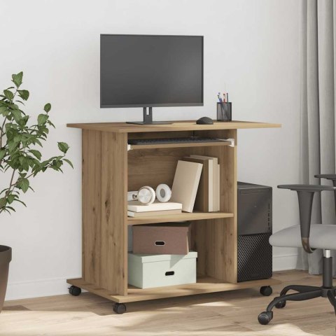 BIURKO KOMPUTEROWE DĄB ARTISAN 80X50X75CM