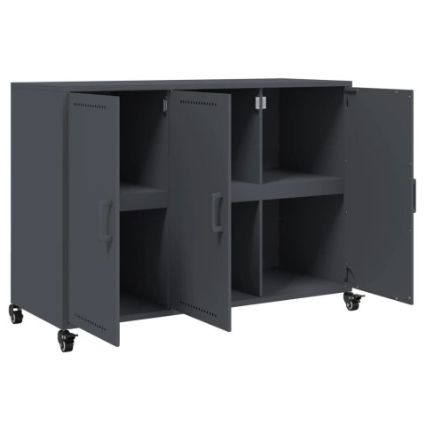 SZAFKA ANTRACYTOWA 100,5X39X72CM STAL