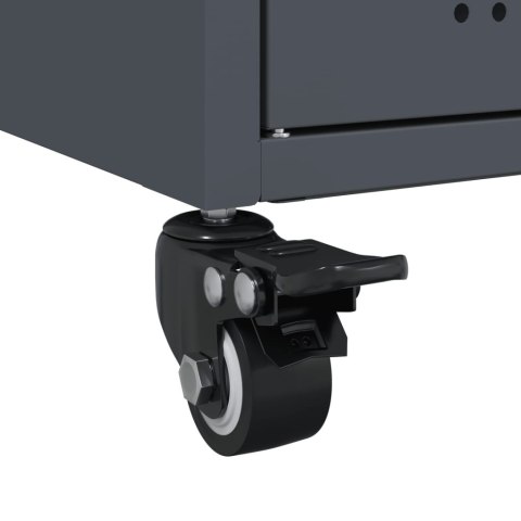 SZAFKA ANTRACYTOWA 100,5X39X72CM STAL