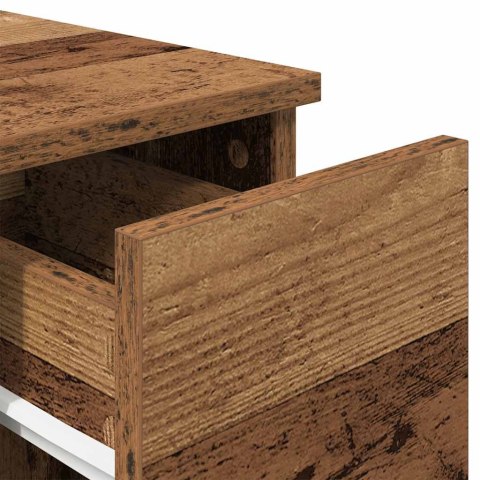 SZAFKI NOCNE Z SZUFLADĄ 2 SZT. STARE DREWNO 20X36X60CM