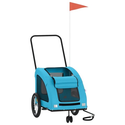 PRZYCZEPKA ROWEROWA DLA ZWIERZĄT TKANINA OXFORD I ŻELAZO