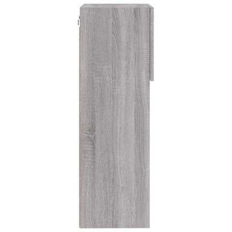 SZAFKA TV Z LED SZARY DĄB SONOMA 40,5X30X90CM